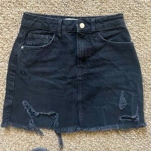 🔴SALE❗️Black Denim Mini Skirt